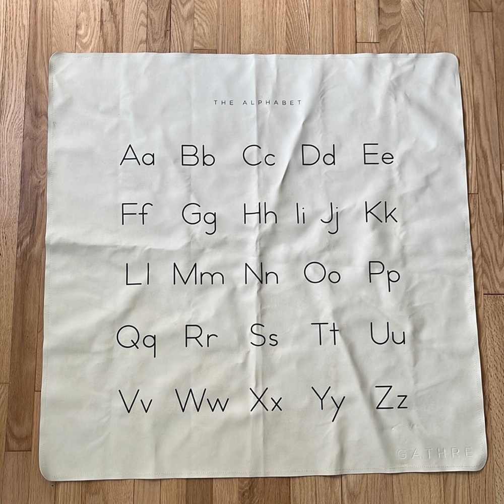 Gather leather Alphabet Playmat